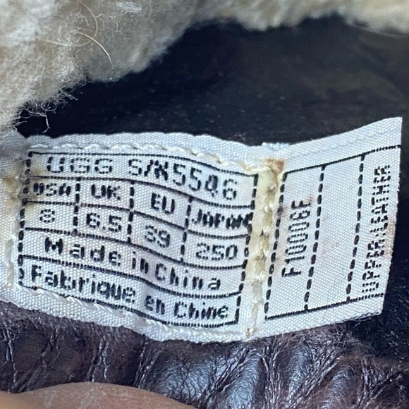 UGG Fiona Suede Mule Slip On Clog Shoes Brown Sz 8 Shearling 5546 Copper Studded - Picture 7 of 16